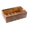 Tablecraft Full Size Crate 20.75"x12.75"x6.25" - Acacia Wood