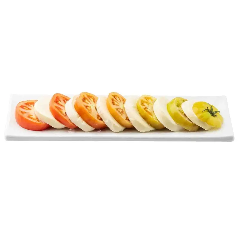 Tablecraft Frostone Collection Rectangular Serving Tray White 15.75"x4.75"x1" - Melamine