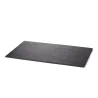 Tablecraft Frostone Slate Collection Rectangular Serving Tray Black 20.62"x12.75"x.3125" - Melamine