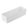 Tablecraft Simple Solutions Half Long Deep Straight-Sided Bowl 8.75 Qts White 19"x6.375"x5" - Melamine