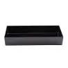 Tablecraft Simple Solutions Full Size Straight-Sided Bowl 10 Qts Black 19"x12.75"x3" - Melamine