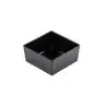 Tablecraft Simple Solutions Sixth Size Straight-Sided Bowl 1.5 Qts Black 6.375"x6.375"x3" - Melamine