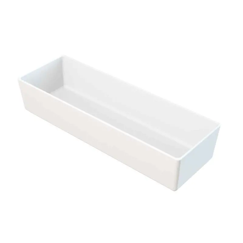 Tablecraft Contemporary Collection Straight-Sided Bowl 3.25 Qts 15"x5"x3" White Nylon Coated Cast Aluminum