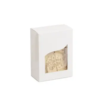 White Classic Chocolate Confectionery Window Boxes 90 x 50 x 120 mm - Pack of 100 pcs