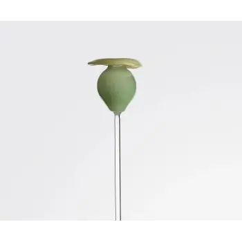 Designer Schioppetto, Yellow/Green Flower - 110 x 110 x 610 mm - Set of 6