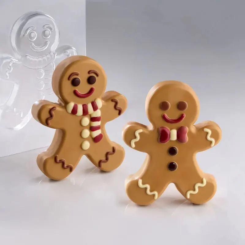 Pavoni Thermoformed Gingerman Chocolate Mold by Fabrizio Fiorani - 128 mm x 160 mm × h 40 mm - 200 gr - 2 pcs Pavoni Thermoformed Gingerman Chocolate Mold by Fabrizio Fiorani - 128 mm x 160 mm × h 40 mm - 200 gr - 2 pcs