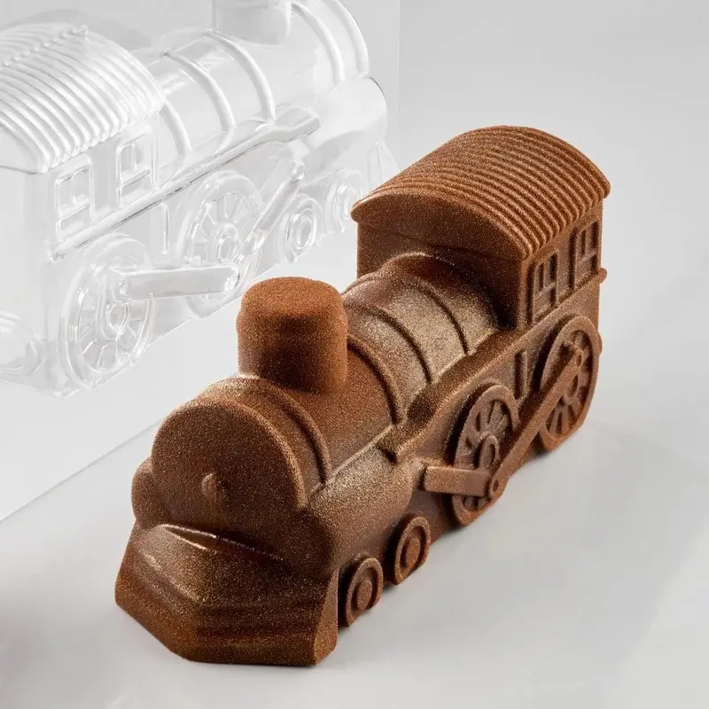 Pavoni Thermoformed Locomotive Train Chocolate Mold - 180 mm x 62 mm × h 78 mm - 200 gr - 2 pcs