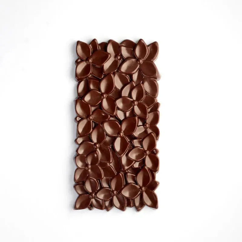 Pavoni Italia Professional Polycarbonate Bouquet Chocolate Tablet Mold - 154 mm x 77 mm h x 11 mm - 100 gr - 3 cavity