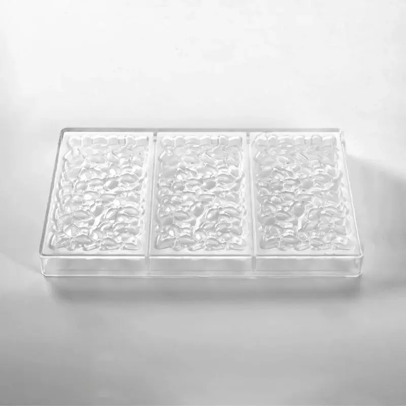 Pavoni Italia Professional Polycarbonate Bouquet Chocolate Tablet Mold - 154 mm x 77 mm h x 11 mm - 100 gr - 3 cavity