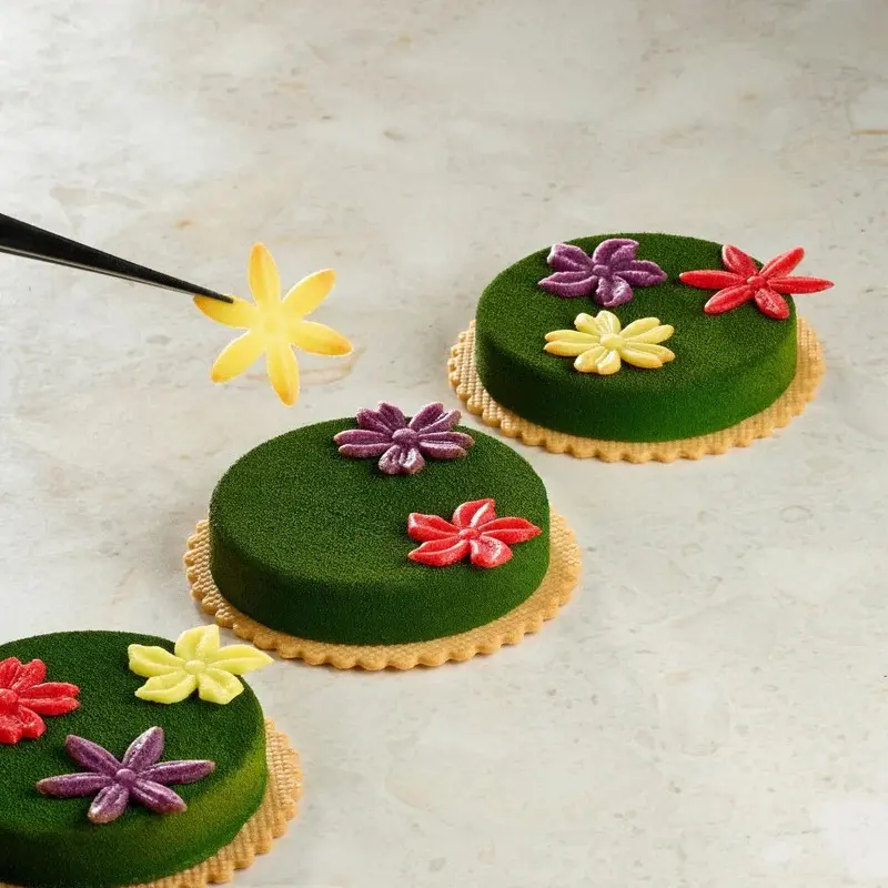 Pavoni Italia Floralia Decoration Silicone Mold by Paolo Griffa - Ø mm x 35 mm x h 2.5 mm - 24 cavity