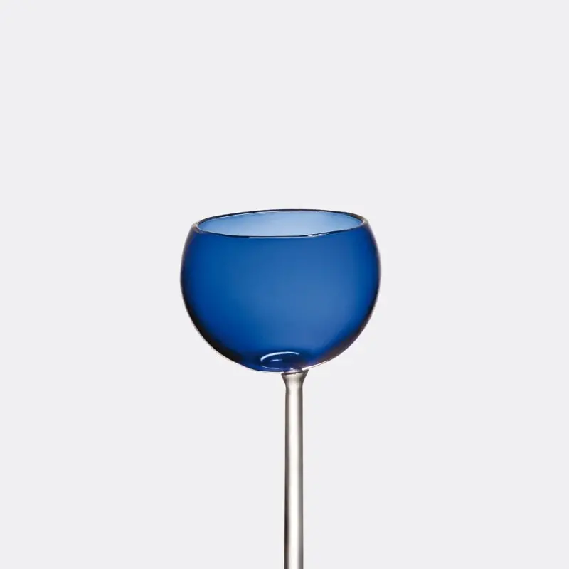 Designer Calice, Blue Flower - 110 x 110 x 610 mm - Set of 6