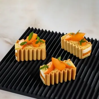 Pavoni Italia Zig Zag Decoration & Puff Pastry Silicone Mold by Paolo Griffa - 250 mm x 250 mm