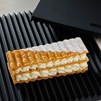 Pavoni Italia Zig Zag Decoration & Puff Pastry Silicone Mold by Paolo Griffa - 250 mm x 250 mm