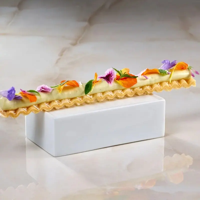 Pavoni Italia Zig Zag Decoration & Puff Pastry Silicone Mold by Paolo Griffa - 250 mm x 250 mm