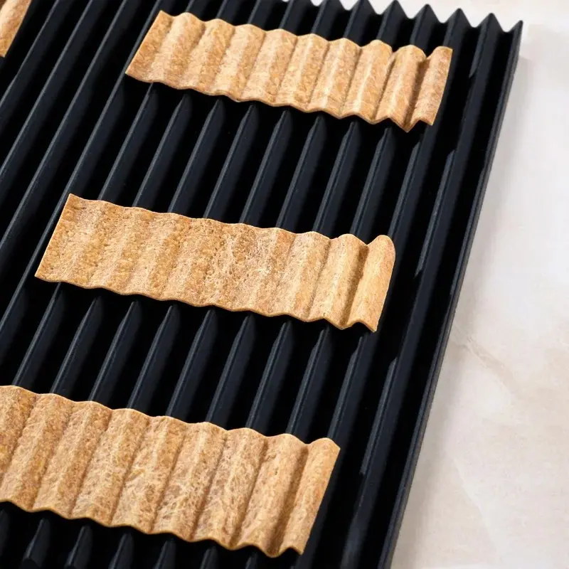 Pavoni Italia Zig Zag Decoration & Puff Pastry Silicone Mold by Paolo Griffa - 250 mm x 250 mm