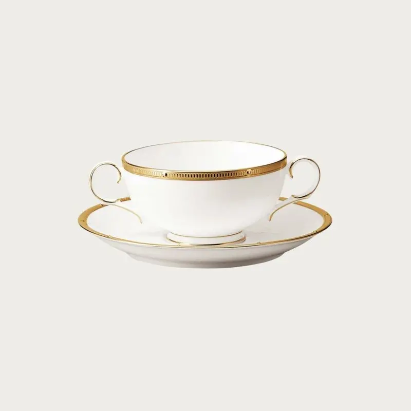 Noritake Rochelle Gold Collection Cream Soup Cup 275ml - Set of 4 Noritake Rochelle Gold Collection Cream Soup Cup 275ml - Set of 4