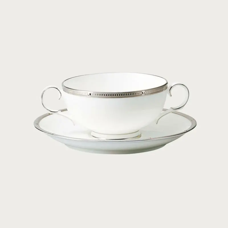 Noritake Rochelle Platinum Collection Saucer 16.5cm - Set of 4 Noritake Rochelle Platinum Collection Saucer 16.5cm - Set of 4
