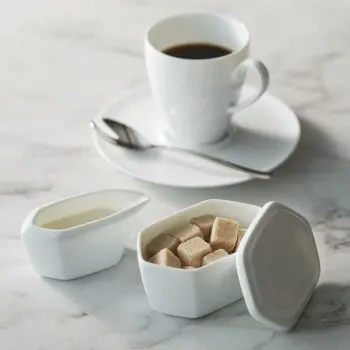 Noritake Grandir Collection Sugar Bowl with Cover 130ml - Set of 4