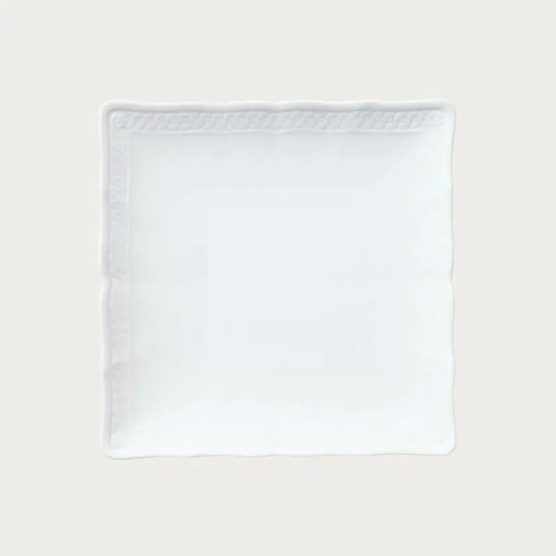 Noritake Cher Blanc Collection Square Plate 19.5cm - Set of 4 Noritake Cher Blanc Collection Square Plate 19.5cm - Set of 4