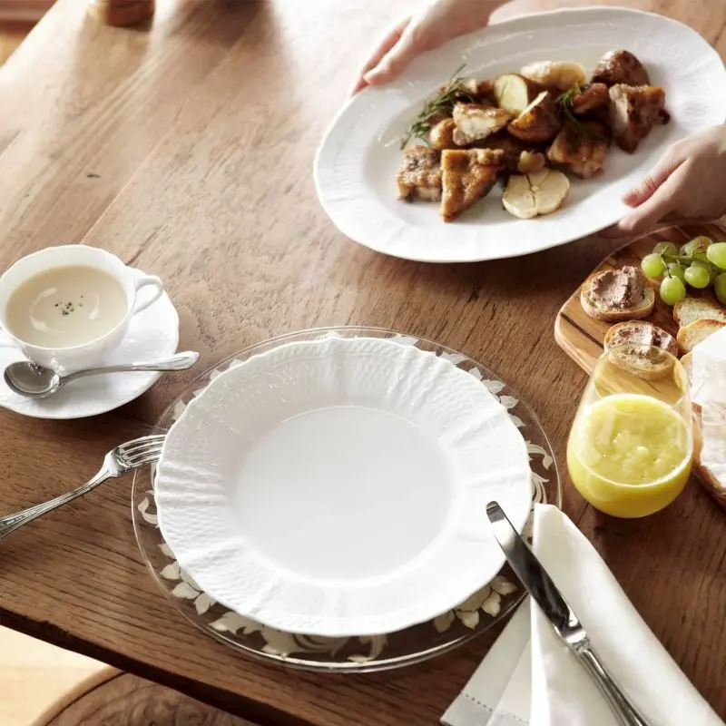 Noritake Cher Blanc Collection Oval Platter 36cm Noritake Cher Blanc Collection Oval Platter 36cm