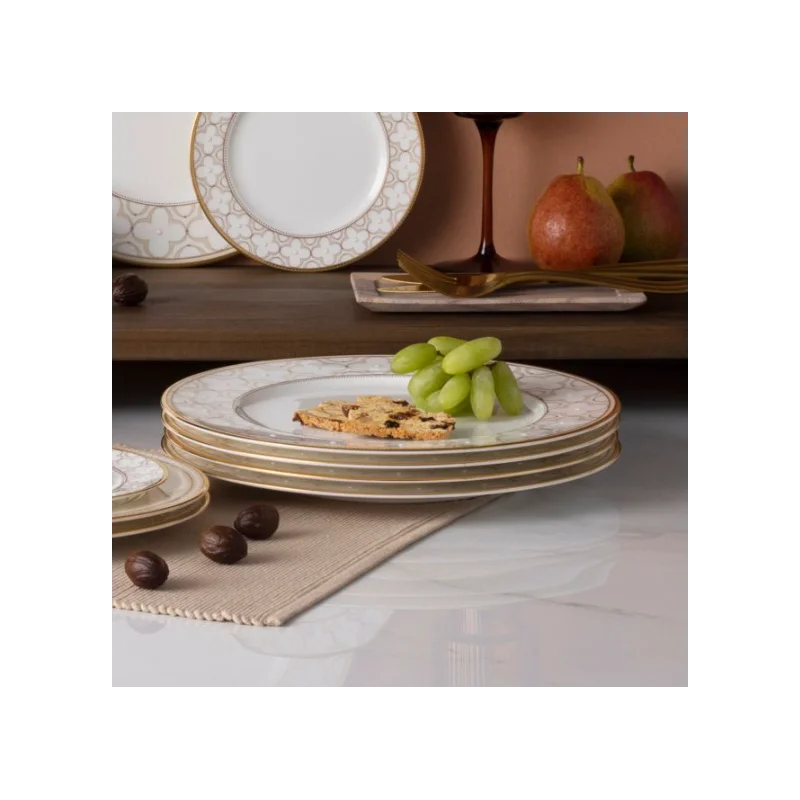 Noritake Trefolio Gold Collection Dinner Plate 28cm - Set of 4