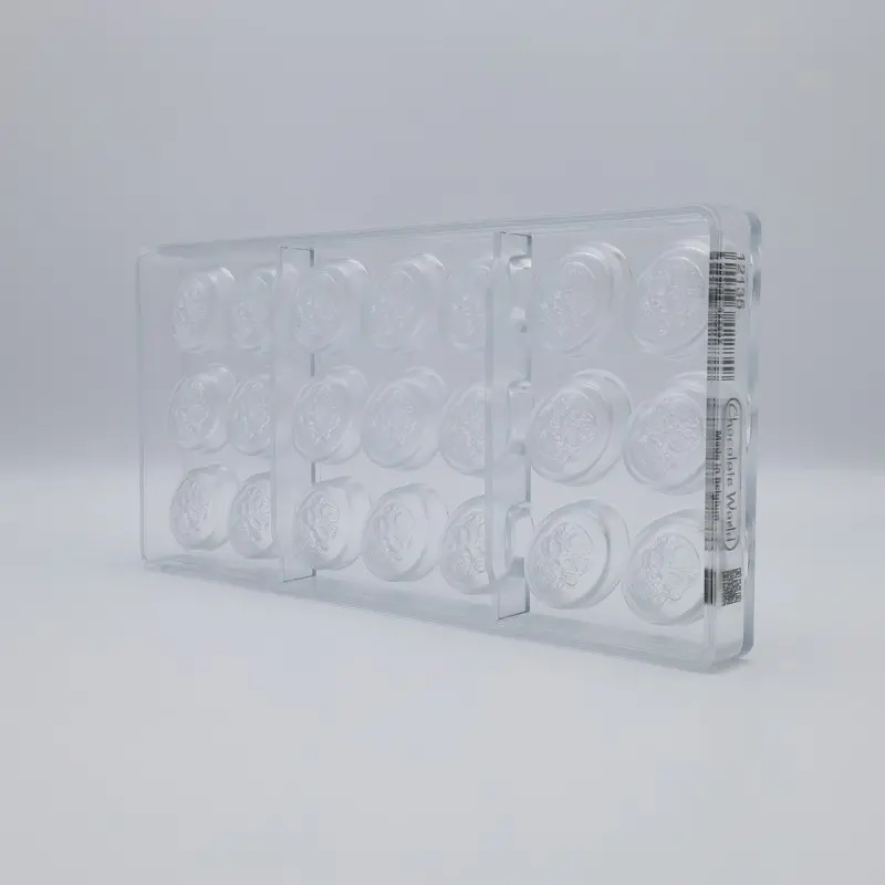 Polycarbonate Día de los Muertos Chocolate Mold - 107 mm x 40 mm x h 17 mm - 52gr - 6 cavity - Chocolate World