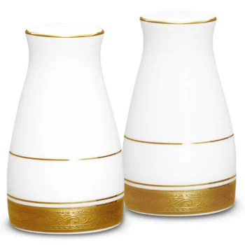 Noritake Crestwood Gold Collection Salt Shaker H8.5cm 7Holes - Set of 2