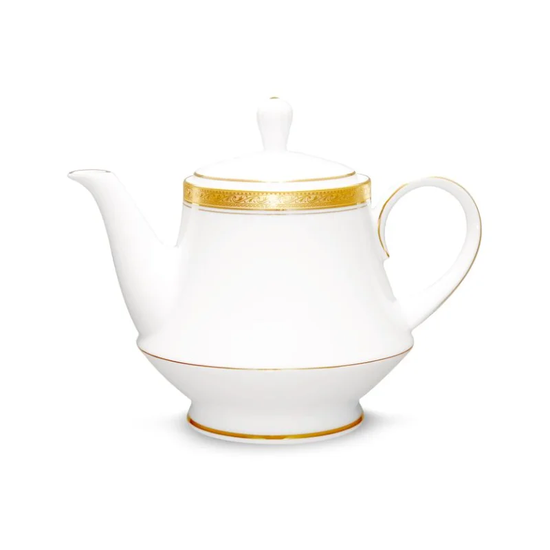 Noritake Crestwood Gold Collection Teapot with Cover 1200ml Noritake Crestwood Gold Collection Teapot with Cover 1200ml