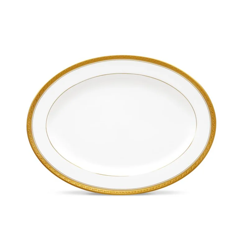 Noritake Crestwood Gold Collection Oval Platter 34.5cm