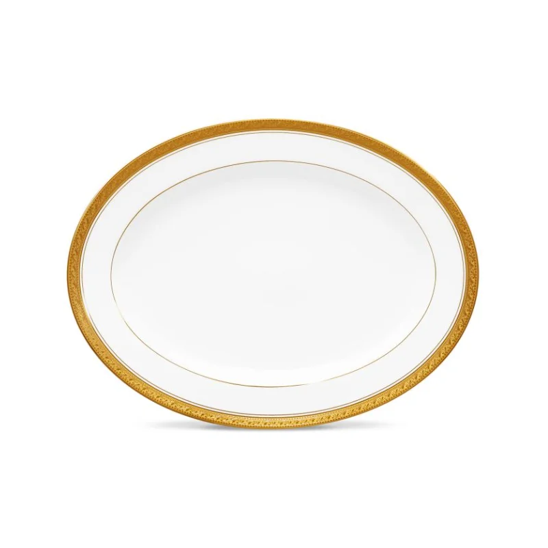 Noritake Crestwood Gold Collection Butter Relish Tray 20.5cm Noritake Crestwood Gold Collection Butter Relish Tray 20.5cm