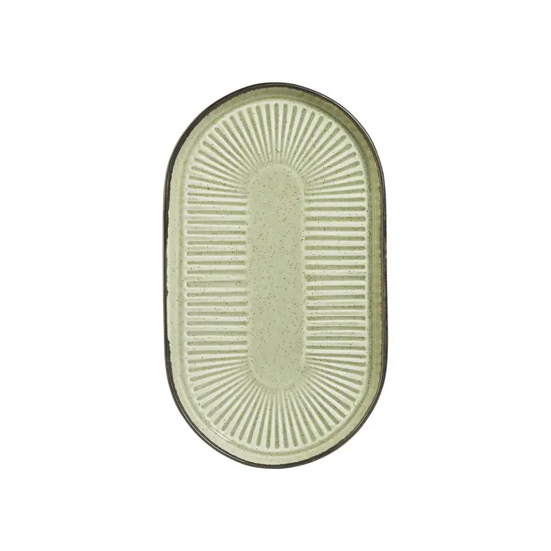 Porline Hightlight Pine Collection Sun Oval Platter 14 cm - Set of 36
