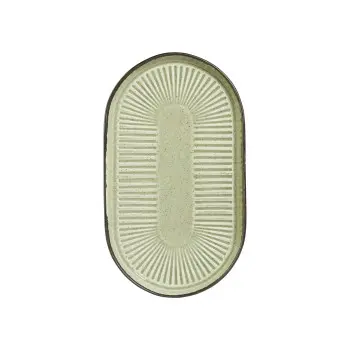 Porline Hightlight Pine Collection Sun Oval Platter 24 cm - Set of 12