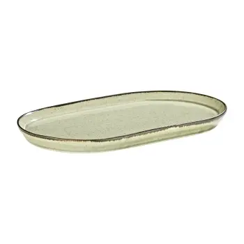 Porline Hightlight Pine Collection Oval Platter 19 cm - Set of 24