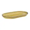 Porline Highlight Mustard Collection Sun Oval Platter 19 cm - Set of 24