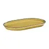 Porline Highlight Mustard Collection Oval Platter 28 cm - Set of 12