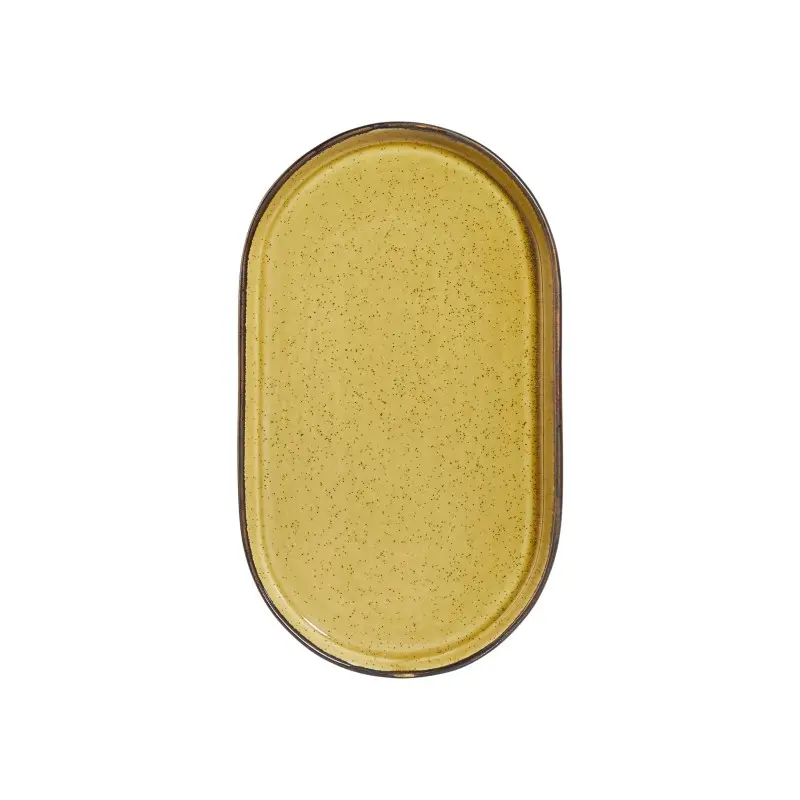 Porline Highlight Mustard Collection Oval Platter 28 cm - Set of 12 Porline Highlight Mustard Collection Oval Platter 28 cm - Set of 12