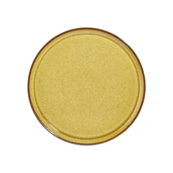 Porline Highlight Mustard Collection Flat Plate 26.5 cm - Set of 12