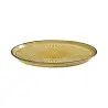 Porline Highlight Mustard Collection Sun Flat Plate 26.5 cm - Set of 12