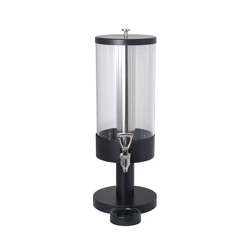 Creations Buffet Juice Dispenser With Stand 8 in x 10 1/2 in x 23 3/4 in (3 Gal) Stainless Steel And Black