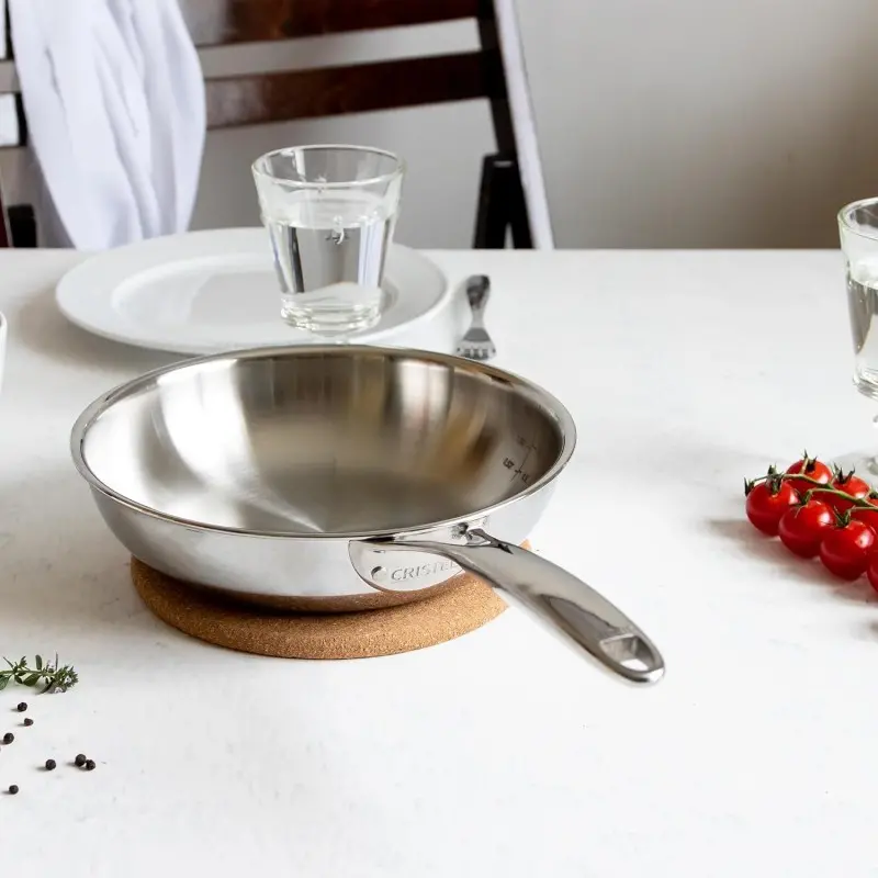 Cristel Stainless Steel Frying Pan (Ultraply®) - 7"