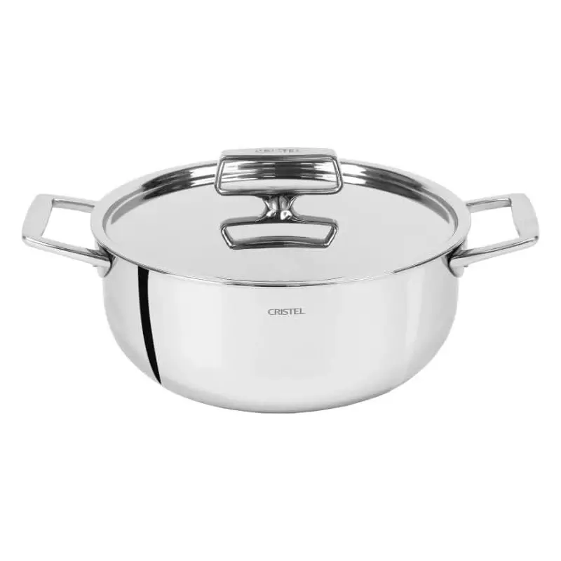 Cristel Stainless Steel Stewpot (Ultraply®) + Stainless Steel Lid - 8" 2 qt Cristel Stainless Steel Stewpot (Ultraply®) + Stainless Steel Lid - 8" 2 qt