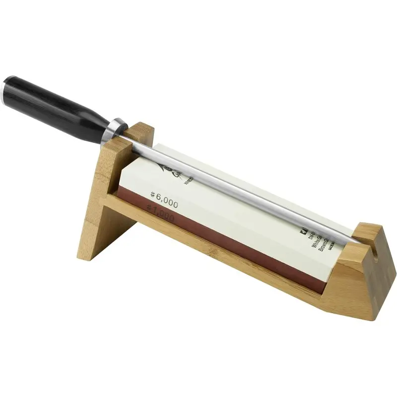Shun 3 Pc Whetstone Sharpening System w/ Honing Steel Shun 3 Pc Whetstone Sharpening System w/ Honing Steel