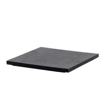 Creations Buffet Square Top Tier Tile 9 1/2 in x 9 1/2 in x 5/8 in Spire Onyx