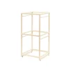 Creations Buffet Square Tiered Riser 9 1/2 in x 9 1/2 in x 19 1/2 in Spire Ivory