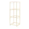 Creations Buffet Square Tiered Riser 9 1/2 in x 9 1/2 in x 28 1/2 in Spire Ivory