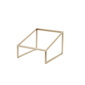 Creations Buffet Rectangle Angled Riser 13 7/8 in x 11 1/2 in x 8 1/2 in Pivot Champagne
