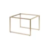 Creations Buffet Rectangle Riser 21 7/8 in x 13 7/8 in x 3 in Pivot Champagne