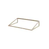 Creations Buffet Rectangle Angled Riser 13 7/8 x 21 7/8 in x 4 1/2 in Pivot Champagne