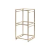 Creations Buffet Square Tiered Riser 9 1/2 in x 9 1/2 in x 19 1/2 in Spire Champagne