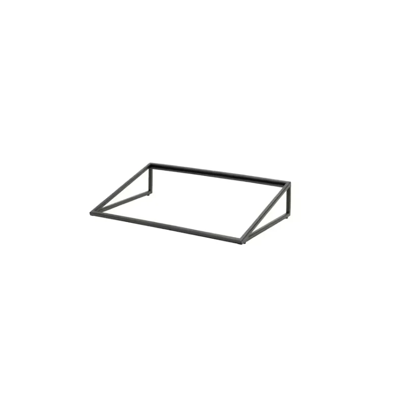 Creations Buffet Rectangle Angled Riser 13 7/8 in x 21 7/8 in x 4 1/2 in Pivot Black
